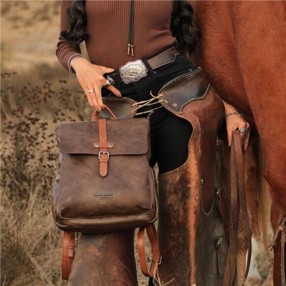 Womens Medium Backpack Convertible Coffee main image 5